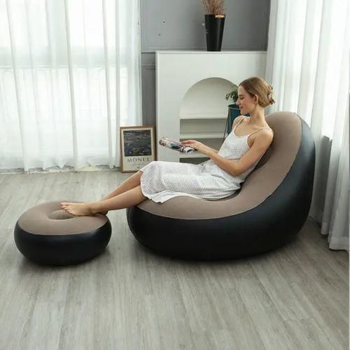 1pc Inflatable Air Sofa/Inflatable Lounge Chair for Adults - Multicolor